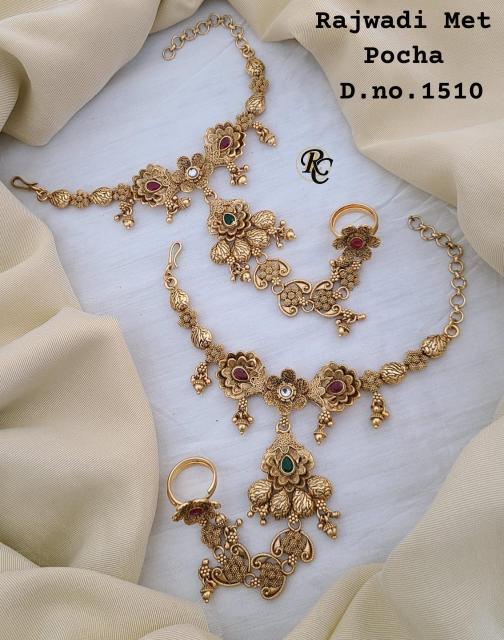 Rajwadi Met Pocha  1510 Surat wholesale fashion jwellery